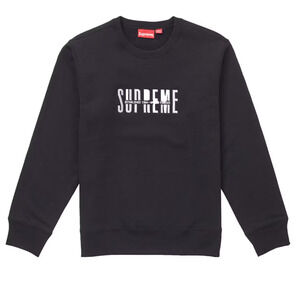 Supreme World Famous Crewneck Black Medium FW18 Sweatshirt BRAND NEW Deadstock